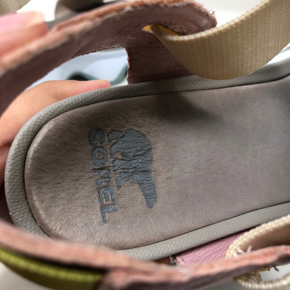 Sorel Kinetic Impact Sandals Womens 8 Pink White Chunky Sporty Streetwear Active - Picture 6 of 16